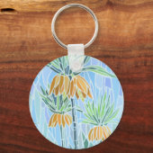 Floral mozaïekontwerp sleutelhanger (Voorkant)