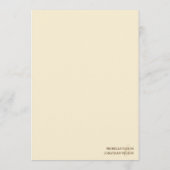 Floral Mucha Art Nouveau Rood en Sinaasappel Botan Menu (Achterkant)