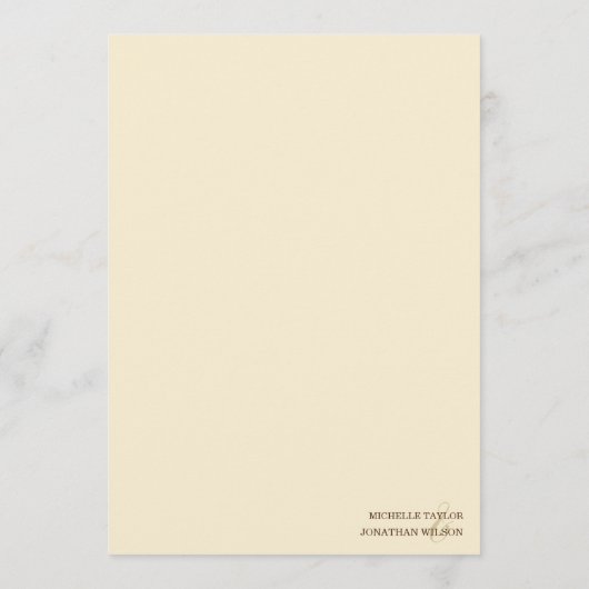 Floral Mucha Art Nouveau Rood en Sinaasappel Botan Menu (Achterkant)