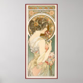 Floral. Mucha Poster (Voorkant)