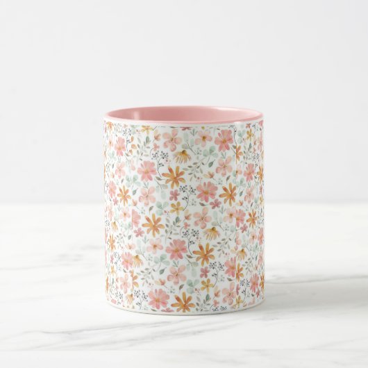 Floral mug mok (Midden)