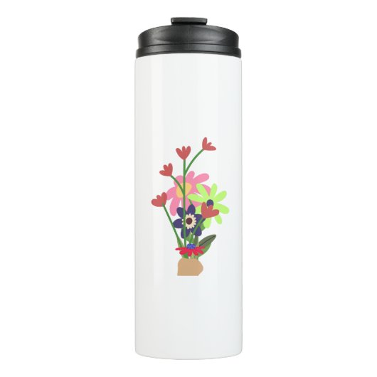 floral mug thermosbeker (Voorkant)
