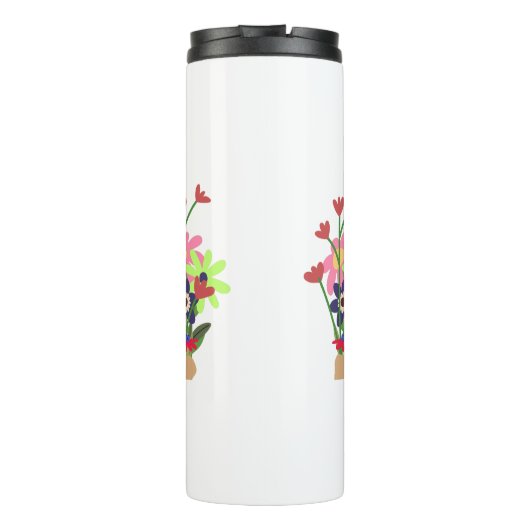 floral mug thermosbeker (Achterkant)