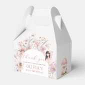 Floral Mushroom Fairy Birthday Favor Box Bedankdoosjes (Voorkant Zijde)