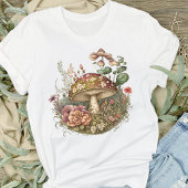 Floral Mushroom T-shirt voor dames
