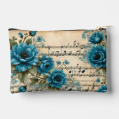 Floral Musical themed Accessory Pouch Etui (Achterkant)