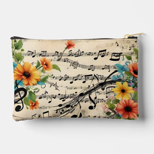 Floral Musical themed Etui (Achterkant)