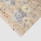 floral  muziekblad tissuepapier (Detail)