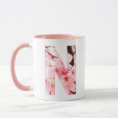 Floral N Initial Mug | Personalized Name & Traits Mok (Links)