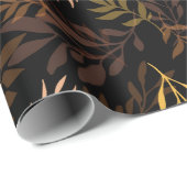 Floral naadloos met bladeren. Naadloos stuk Cadeaupapier (Rol Hoek)