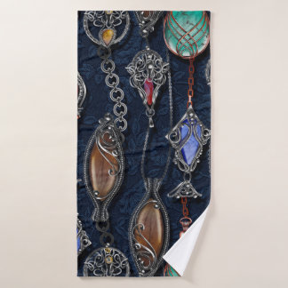 Floral naadloos patroon, achtergrond in art nouvea badhanddoek