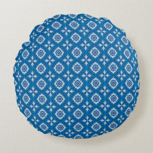 Floral naadloos patroon, achtergrond in art nouvea rond kussen
