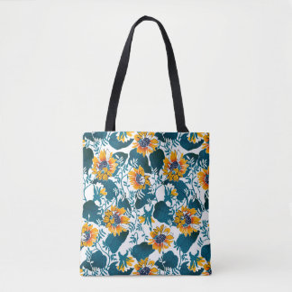 Floral naadloos patroon, achtergrond in art nouvea tote bag