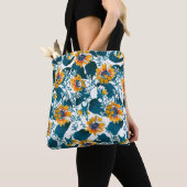 Floral naadloos patroon, achtergrond in art nouvea tote bag (Dichtbij)