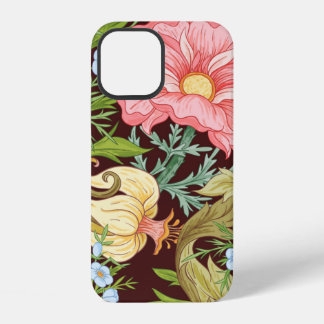 Floral naadloos patroon, achtergrond met in art. iPhone 12 hoesje