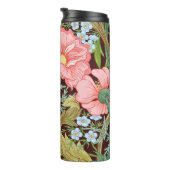 Floral naadloos patroon, achtergrond met in art. thermosbeker (Geroteerd rechts)