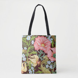 Floral naadloos patroon, achtergrond met in art. tote bag