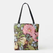 Floral naadloos patroon, achtergrond met in art. tote bag (Achterkant)