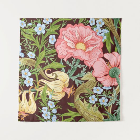 Floral naadloos patroon, achtergrond met in art. wandkleed (Voorkant)