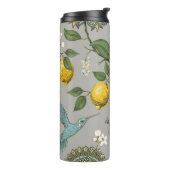 Floral naadloos patroon. Botanisch behang. Plan Thermosbeker (Gedraaid links)