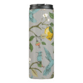 Floral naadloos patroon. Botanisch behang. Plan Thermosbeker (Achterkant)