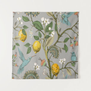 Floral naadloos patroon. Botanische wand Wandkleed