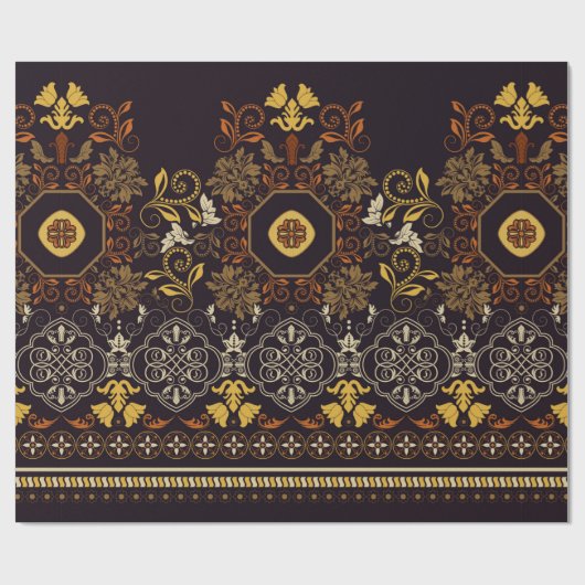 Floral naadloos patroon.  indiaans decoratief cadeaupapier (Vlak)