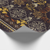 Floral naadloos patroon.  indiaans decoratief cadeaupapier (Hoek)