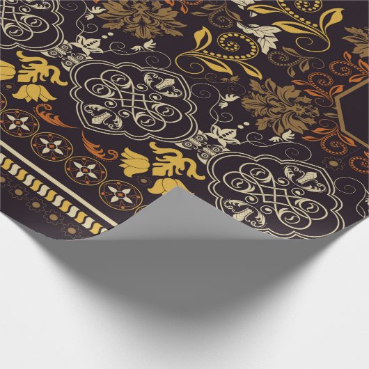 Floral naadloos patroon.  indiaans decoratief cadeaupapier (Hoek)