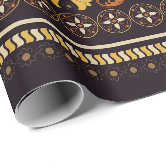 Floral naadloos patroon.  indiaans decoratief cadeaupapier (Rol Hoek)