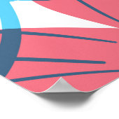 Floral naadloos patroon met tranparency elementen. poster (Hoek)