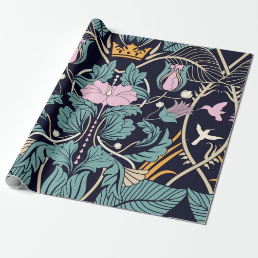 Floral  naadloos patroon. Modern  fl Cadeaupapier (Uitgerold)
