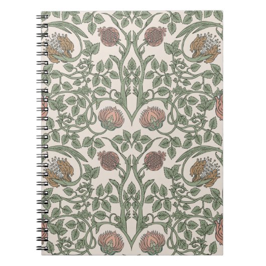 Floral naadloos patroon. notitieboek (Voorkant)