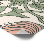 Floral  naadloos patroon.  poster (Hoek)