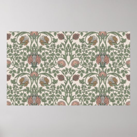 Floral  naadloos patroon.  poster (Voorkant)
