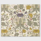  Floral  naadloos patroon. Retro pla Cadeaupapier (Vlak)