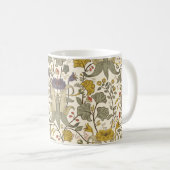 Floral naadloos patroon. Retro pla Koffiemok (Voorkant rechts)