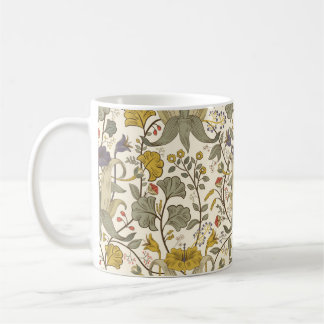  Floral  naadloos patroon. Retro pla Koffiemok