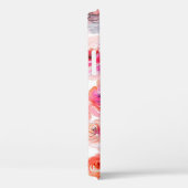 Floral naadloos patroon van waterverf rood, wit en Case-Mate iPhone case (Achterkant / Rechts)