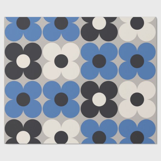 Floral naadloos patroonontwerp. Scandinavische sti Cadeaupapier (Vlak)