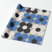 Floral naadloos patroonontwerp. Scandinavische sti Cadeaupapier (Uitgerold)