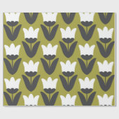 Floral naadloos patroonontwerp. Scandinavische sti Cadeaupapier (Vlak)