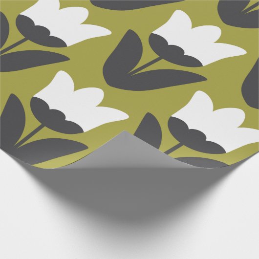 Floral naadloos patroonontwerp. Scandinavische sti Cadeaupapier (Hoek)