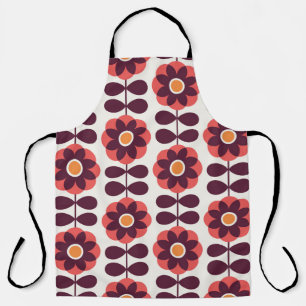 Floral naadloos patroonontwerp. Scandinavische sti Schort