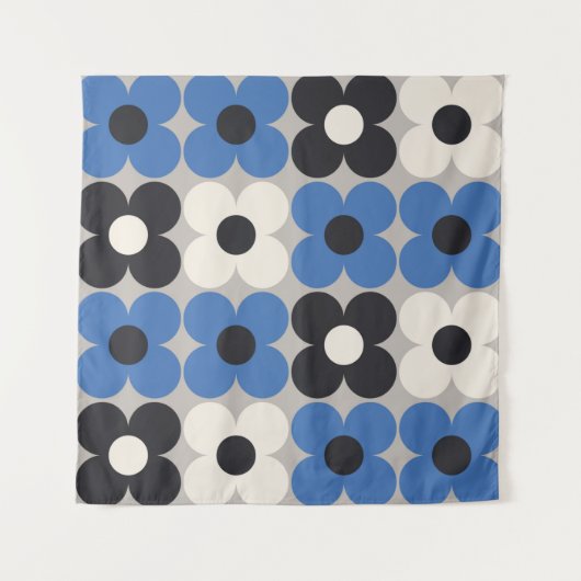 Floral naadloos patroonontwerp. Scandinavische sti Wandkleed (Voorkant)