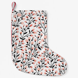Floral naadloos patroonontwerp. Tak met klein Kleine Kerstsok