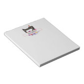 Floral  naaigmachine, speciaal aangepast notitieblok (Schuin)