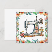  Floral  naaimachine (Voorkant / Achterkant)