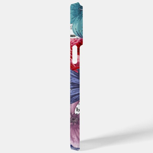 Floral naam Case-Mate iPhone Case (Achterkant / Rechts)