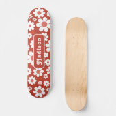 Floral naam Retro Persoonlijk Skateboard (Voorkant)